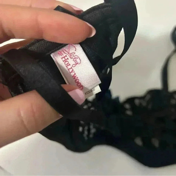 Shirley of Hollywood vintage inspired balconette lace  caged bralette 36 - Picture 5 of 7